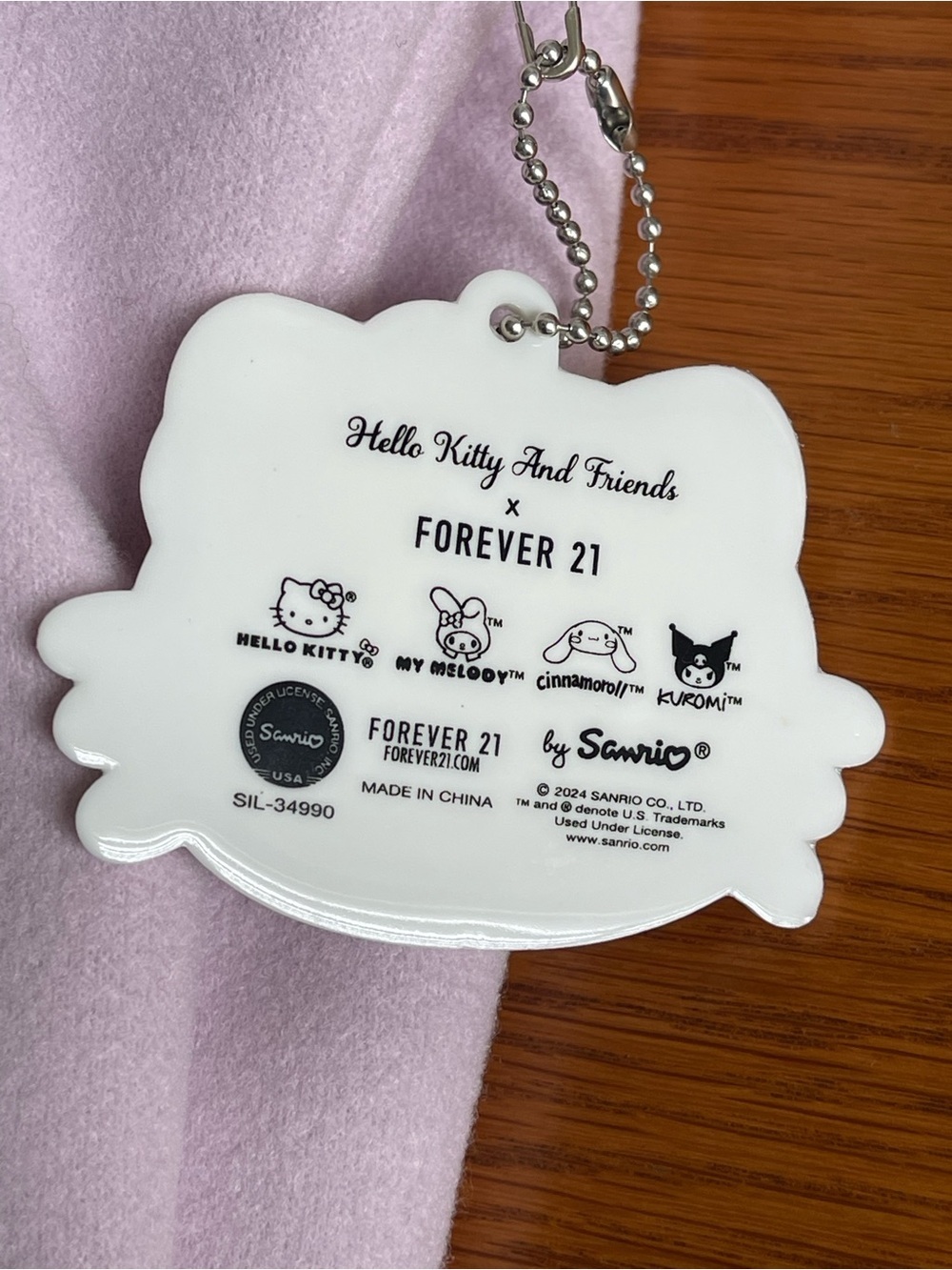 Hello Kitty And Friends x Forever 21 Lavender Varsity Bomber Jacket Size XS - Picture 7 of 16